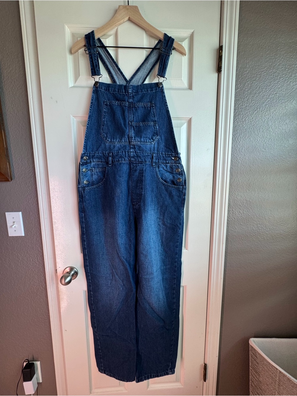 We The Free Indigo Denim Overalls